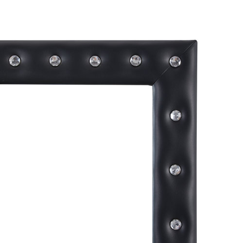 House of Hampton® Ennia Crystal Tufted Large Floor Mirror, 63"LX22"W